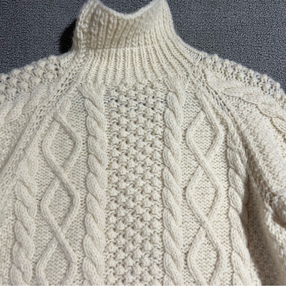 Womens M Wool Sweater Turtleneck Knit - Picture 5 of 9